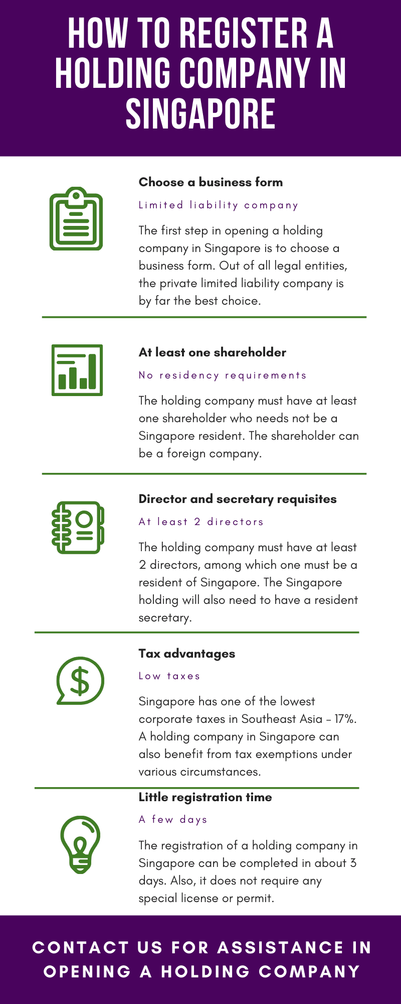 Characteristics of Holding Companies in Singapore